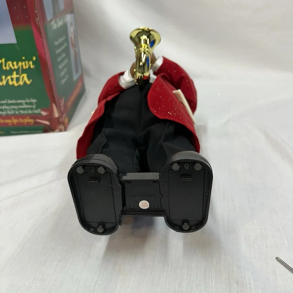 Gemmy Sax Playing Santa Claus Animated Jazz Music Christmas Vintage 15" READ DES - Picture 15 of 16